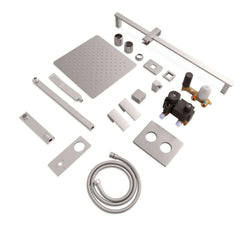 ZLINE Bliss Rainfall Shower System with 12 in. Oversized Shower Head in Brushed Nickel - BLS-SHS12-BN - The Home Selection