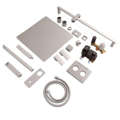 ZLINE Bliss Rainfall Shower System with 16 in. Oversized Shower Head in Brushed Nickel - BLS-SHS16-BN - The Home Selection