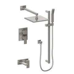 ZLINE Bliss Rainfall Shower System with 16 in. Oversized Shower Head in Brushed Nickel - BLS-SHS16-BN - The Home Selection