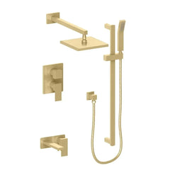 ZLINE Autograph Edition Bliss Rainfall Shower System with 12 in. Oversized Shower Head in Champagne Bronze - BLS-SHS12-CB - The Home Selection