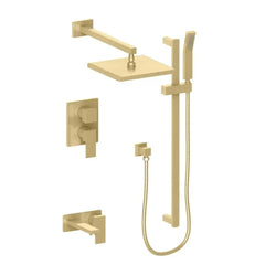 ZLINE Autograph Edition Bliss Rainfall Shower System with 16 in. Oversized Shower Head in Champagne Bronze - BLS-SHS16-CB - The Home Selection