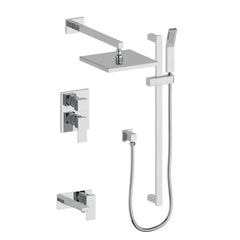 ZLINE Bliss Rainfall Shower System with 16 in. Oversized Shower Head in Chrome - BLS-SHS16-CH - The Home Selection