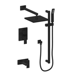 ZLINE Autograph Edition Bliss Rainfall Shower System with 16 in. Oversized Shower Head in Matte Black - BLS-SHS16-MB - The Home Selection