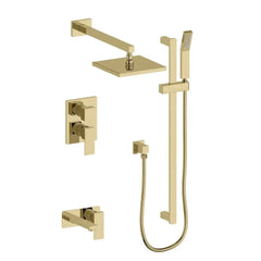 ZLINE Autograph Edition Bliss Rainfall Shower System with 12 in. Oversized Shower Head in Polished Gold - BLS-SHS12-PG - The Home Selection