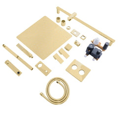ZLINE Autograph Edition Bliss Rainfall Shower System with 16 in. Oversized Shower Head in Polished Gold - BLS-SHS16-PG - The Home Selection