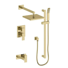 ZLINE Autograph Edition Bliss Rainfall Shower System with 16 in. Oversized Shower Head in Polished Gold - BLS-SHS16-PG - The Home Selection