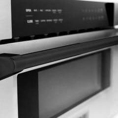 ZLINE Autograph Edition 30 in. 1.2 cu. ft. Built-In Microwave Drawer in Stainless Steel with Matte Black Accents - MWDZ-30-MB - The Home Selection