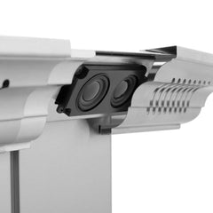 ZLINE 30 in. CrownSound™ Ducted Vent Island Mount Range Hood in Stainless Steel and Glass with Built-in Bluetooth Speakers - GL5iCRN-BT-30 - The Home Selection