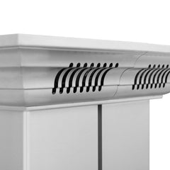 ZLINE 30 in. CrownSound™ Ducted Vent Island Mount Range Hood in Stainless Steel and Glass with Built-in Bluetooth Speakers - GL5iCRN-BT-30 - The Home Selection