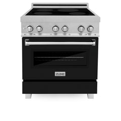 ZLINE 30" 4.0 cu. ft. Induction Range with a 4 Element Stove and Electric Oven in Black Matte (RAINDS-BLM-30)