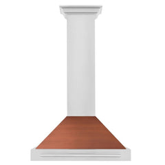ZLINE 30 in. Convertible Stainless Steel Range Hood with Copper Shell and Stainless Steel Handle - KB4STX-C-30 - The Home Selection