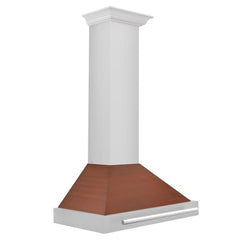 ZLINE 30 in. Convertible Stainless Steel Range Hood with Copper Shell and Stainless Steel Handle - KB4STX-C-30 - The Home Selection