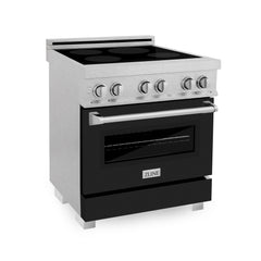 ZLINE 30" 4.0 cu. ft. Induction Range with a 4 Element Stove and Electric Oven in Black Matte (RAINDS-BLM-30)