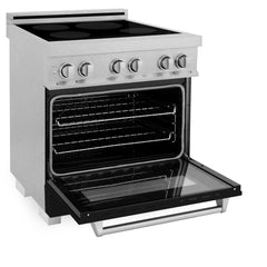 ZLINE 30" 4.0 cu. ft. Induction Range with a 4 Element Stove and Electric Oven in Black Matte (RAINDS-BLM-30)