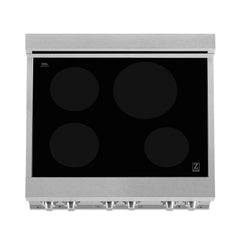 ZLINE 30" 4.0 cu. ft. Induction Range with a 4 Element Stove and Electric Oven in Black Matte (RAINDS-BLM-30)
