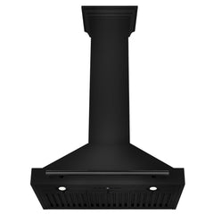 ZLINE 30 in. Convertible Black Stainless Steel Wall Mount Range Hood With Black Stainless Steel Handle - BSKB4X-30