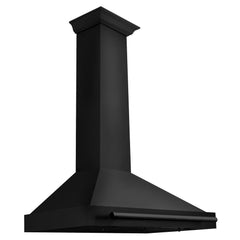 ZLINE 36 in. Convertible Black Stainless Steel Wall Mount Range Hood With Black Stainless Steel Handle - BSKB4X-36