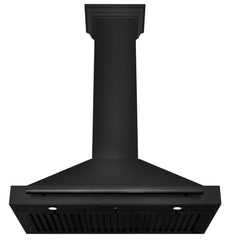 ZLINE 36 in. Convertible Black Stainless Steel Wall Mount Range Hood With Black Stainless Steel Handle - BSKB4X-36