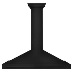 ZLINE 48 in. Convertible Black Stainless Steel Wall Mount Range Hood with Black Stainless Steel Handle - BSKB4X-48 - The Home Selection