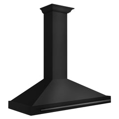 ZLINE 48 in. Convertible Black Stainless Steel Wall Mount Range Hood with Black Stainless Steel Handle - BSKB4X-48 - The Home Selection