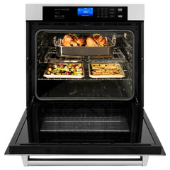 (archived) ZLINE 30" Professional Single Wall Oven with Self Clean and True Convection in Fingerprint Resistant Stainless Steel (AWS-30) - The Home Selection