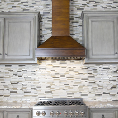 ZLINE 30" Wooden Wall Mount Range Hood in Walnut and Hamilton (329WH-RS-30-400)