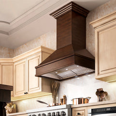 ZLINE 30" Wooden Wall Mount Range Hood in Walnut and Hamilton (329WH-RS-30-400)