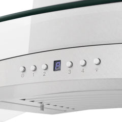 (discontinued) ZLINE 48" Convertible Vent Wall Mount Range Hood in Fingerprint Resistant Stainless Steel & Glass (8KN4S-48) - The Home Selection