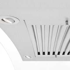 (discontinued) ZLINE 48" Convertible Vent Wall Mount Range Hood in Fingerprint Resistant Stainless Steel & Glass (8KN4S-48) - The Home Selection