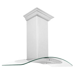 (discontinued) ZLINE 48" Convertible Vent Wall Mount Range Hood in Fingerprint Resistant Stainless Steel & Glass (8KN4S-48) - The Home Selection