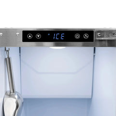 ZLINE 15 in. Touchstone Clear Cube Ice Maker with Drain Pump and Panel Ready Door - ICCDP-15 - The Home Selection