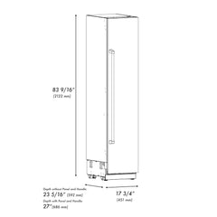 ZLINE 18 in. 8.6 cu. ft. Right Hinge Column Freezer - RCFVR - The Home Selection
