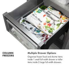 ZLINE 18 in. 8.6 cu. ft. Right Hinge Column Freezer - RCFVR - The Home Selection