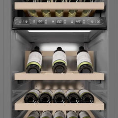 ZLINE 18 in. 9.0 cu. ft. Triple Zone 68 Bottle Left Hinge Column Wine Cooler - RCWVL - The Home Selection