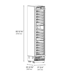 ZLINE 18 in. 9.0 cu. ft. Triple Zone 68 Bottle Panel Ready Right Hinge Column Wine Cooler - RBCWVR - The Home Selection