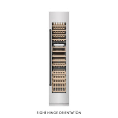 ZLINE 18 in. 9.0 cu. ft. Triple Zone 68 Bottle Right Hinge Column Wine Cooler - RCWVR - The Home Selection