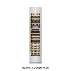 ZLINE 18 in. 9.0 cu. ft. Triple Zone 68 Bottle Right Hinge Column Wine Cooler - RCWVR - The Home Selection