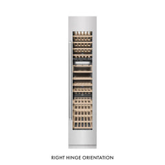 ZLINE 18 in. 9.0 cu. ft. Triple Zone 68 Bottle Right Hinge Column Wine Cooler - RCWVR - The Home Selection