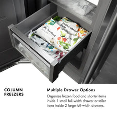 ZLINE 24 in. 12.4 cu. ft. Panel Ready Column Freezer - RBCFV - The Home Selection