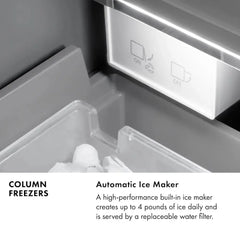 ZLINE 24 in. 12.4 cu. ft. Panel Ready Column Freezer - RBCFV - The Home Selection