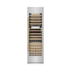 ZLINE 24 in. 12.4 cu. ft. Triple Zone 100 Bottle Column Wine Cooler - RCWV - The Home Selection