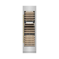 ZLINE 24 in. 12.4 cu. ft. Triple Zone 100 Bottle Column Wine Cooler - RCWV - The Home Selection