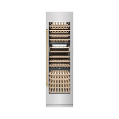 ZLINE 24 in. 12.4 cu. ft. Triple Zone 100 Bottle Column Wine Cooler - RCWV - The Home Selection