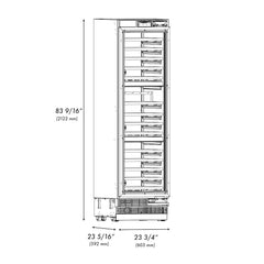 ZLINE 24 in. 12.4 cu. ft. Triple Zone 100 Bottle Panel Ready Column Wine Cooler - RBCWV - The Home Selection