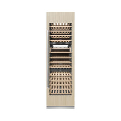 ZLINE 24 in. 12.4 cu. ft. Triple Zone 100 Bottle Panel Ready Column Wine Cooler - RBCWV - The Home Selection