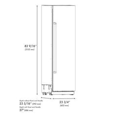 ZLINE 24 in. 12.5 cu. ft. Column Refrigerator - RCRV - The Home Selection