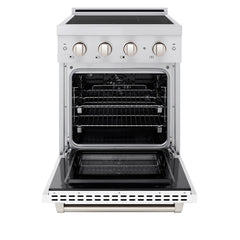 ZLINE 24 in. 3.2 cu. ft. Paramount Induction Range with 3 Element Cooktop and Electric Convection Oven - SINR - The Home Selection