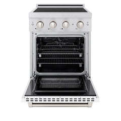 ZLINE 24 in. 3.2 cu. ft. Paramount Induction Range with 3 Element Cooktop and Electric Convection Oven - SINR - The Home Selection
