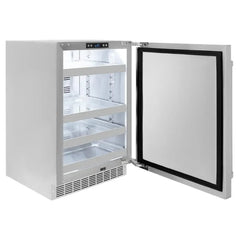 ZLINE 24 in. Touchstone 151 Can Beverage Fridge With Solid Stainless Steel Door - RBSO-ST-24 - The Home Selection