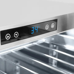 ZLINE 24 in. Touchstone 151 Can Beverage Fridge With Solid Stainless Steel Door - RBSO-ST-24 - The Home Selection